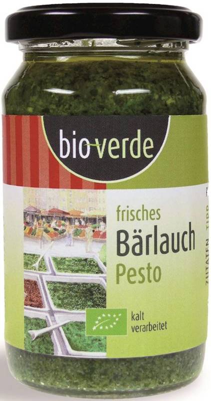 Pesto z czosnku niedźwiedziego  BIO 165 g - BIO VERDE