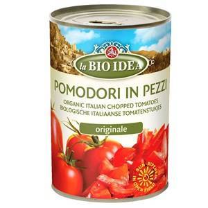Pomidory krojone bez skóry BIO 400g (puszka) - La Bio Idea