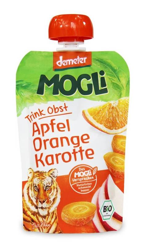 Przecier jabłkowy z pomarańczą i marchwią bez dodatku cukrów Demeter BIO 100g - Mogli