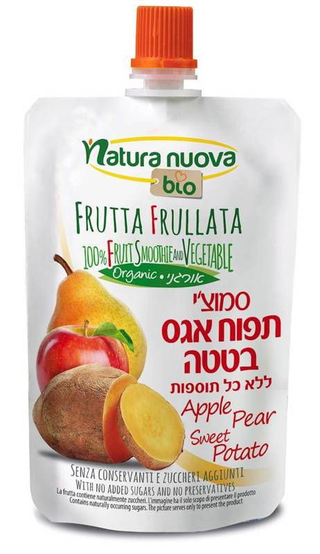 Przecier owocowo - warzywny jabłko - gruszka- batat bez dodatku cukrów BIO 100 g - NATURA NUOVA