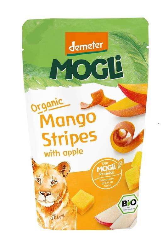 Przekąski jabłko - mango z łuskami babki płesznik Bio 25g - Mogli
