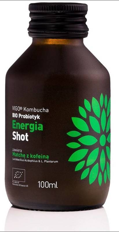 SHOT KOMBUCHA ENERGIA BEZGLUTENOWY BIO 100 ml - VIGO