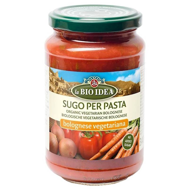 SOS WEGAŃSKI BOLOGNESE BEZ DODATKU CUKRÓW BIO 340 g - LA BIO IDEA