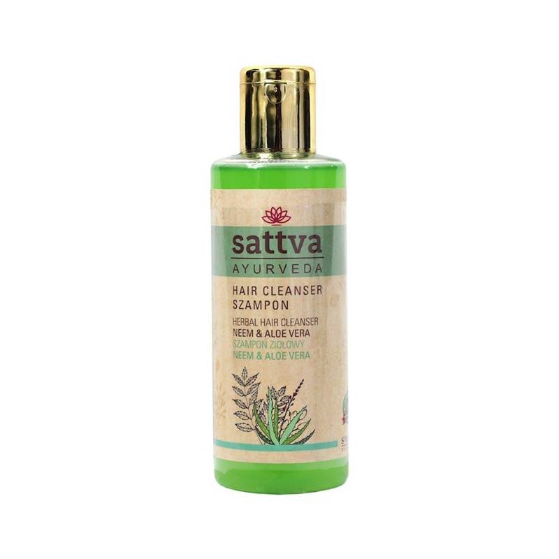 SZAMPON DO WŁOSÓW ZIOŁOWY NEEM I ALOES 210 ml - SATTVA