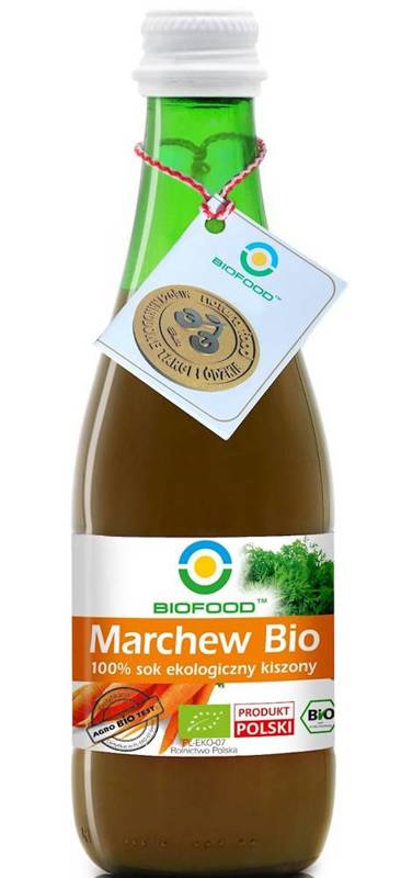 Sok z marchwi kiszonej Bio 300ml - Bio Food