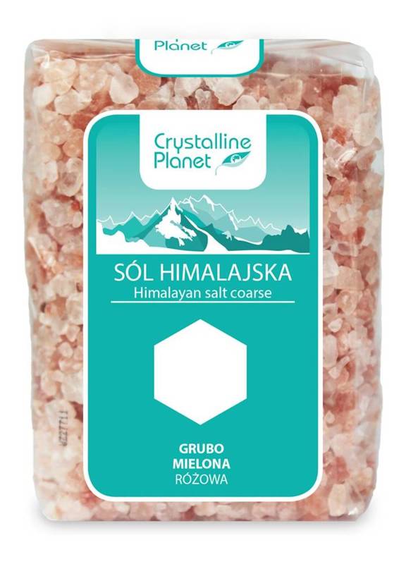 Sól himalajska różowa grubo mielona 600g - Crystalline Planet