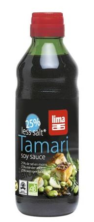 Sos sojowy Tamari 25% mniej soli BIO 250ml - Lima