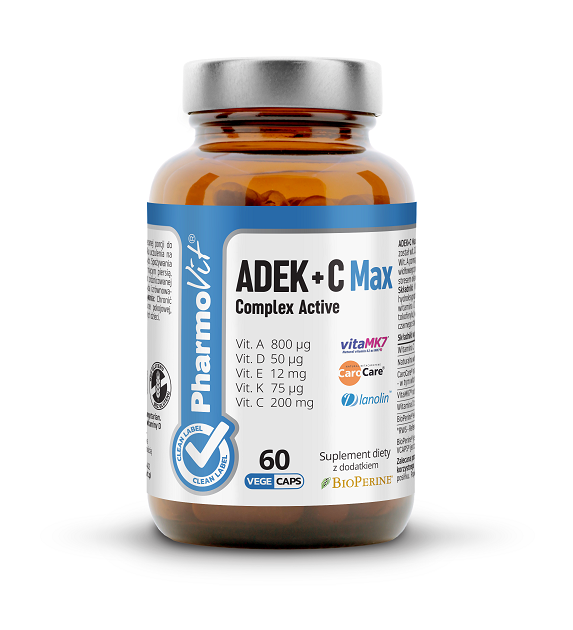 Witaminy ADEK + witamina C Complex 60 kapsułek - Pharmovit