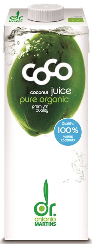 Woda kokosowa naturalna BIO 1l  - COCO (DR. MARTINS)