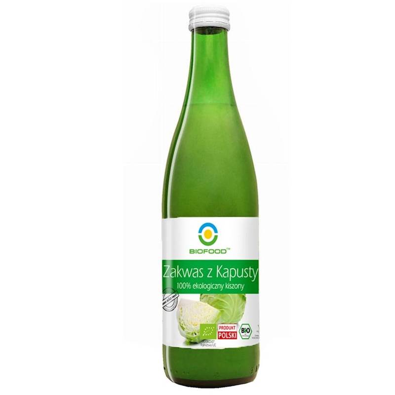 ZAKWAS Z KAPUSTY KISZONEJ BEZGLUTENOWY BIO 500 ml - BIO FOOD