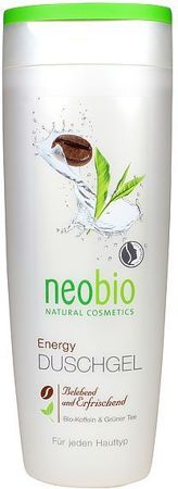 Żel pod prysznic z kofeiną i zieloną herbatą Bio 250ml - Neobio 