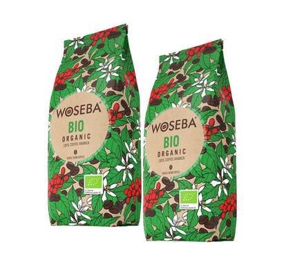 Zestaw 2x Kawa ziarnista Bio Organic 1kg - Woseba